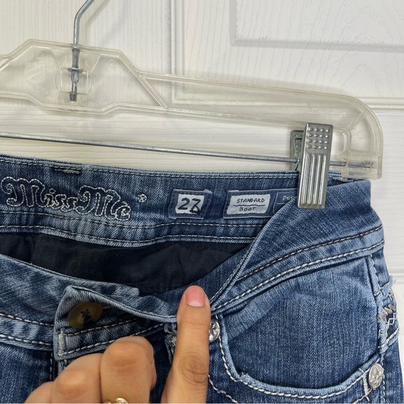 Miss Me Women’s Standard Boot Cut Denim Jeans Sz 27 - Picture 6 of 10